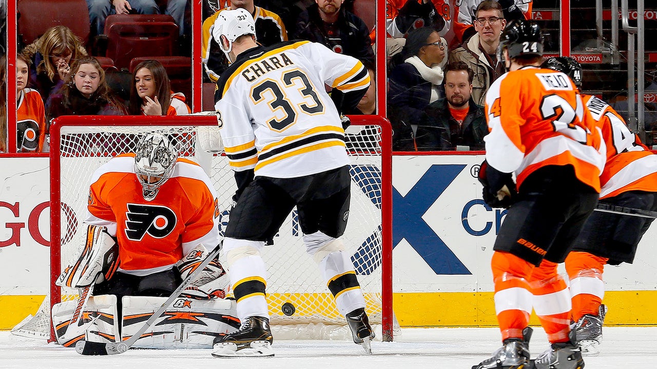 Iginla, Chara score two apiece to lead Bruins over Flyers